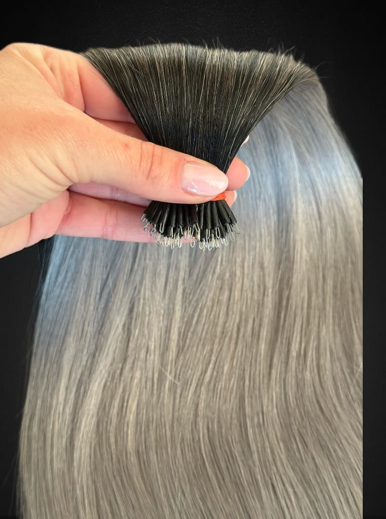 Nanoring Slavic Ombre Extensions #1/ Grau
