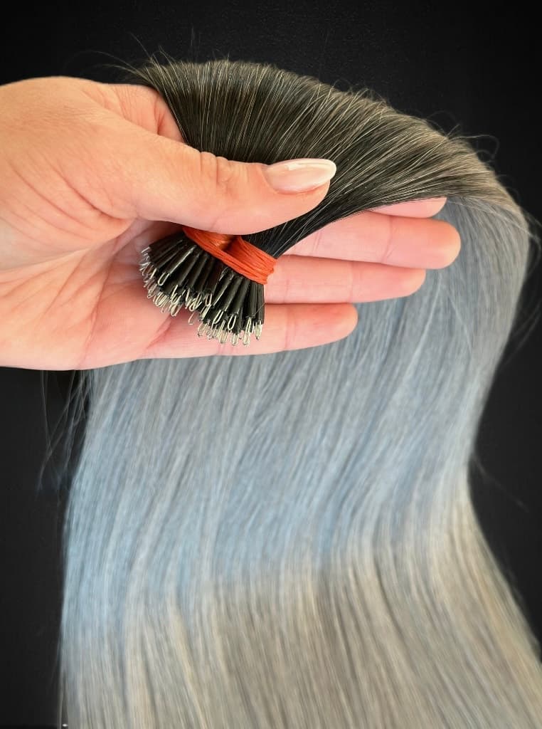 Nanoring Slavic Ombre Extensions #1/ Grau