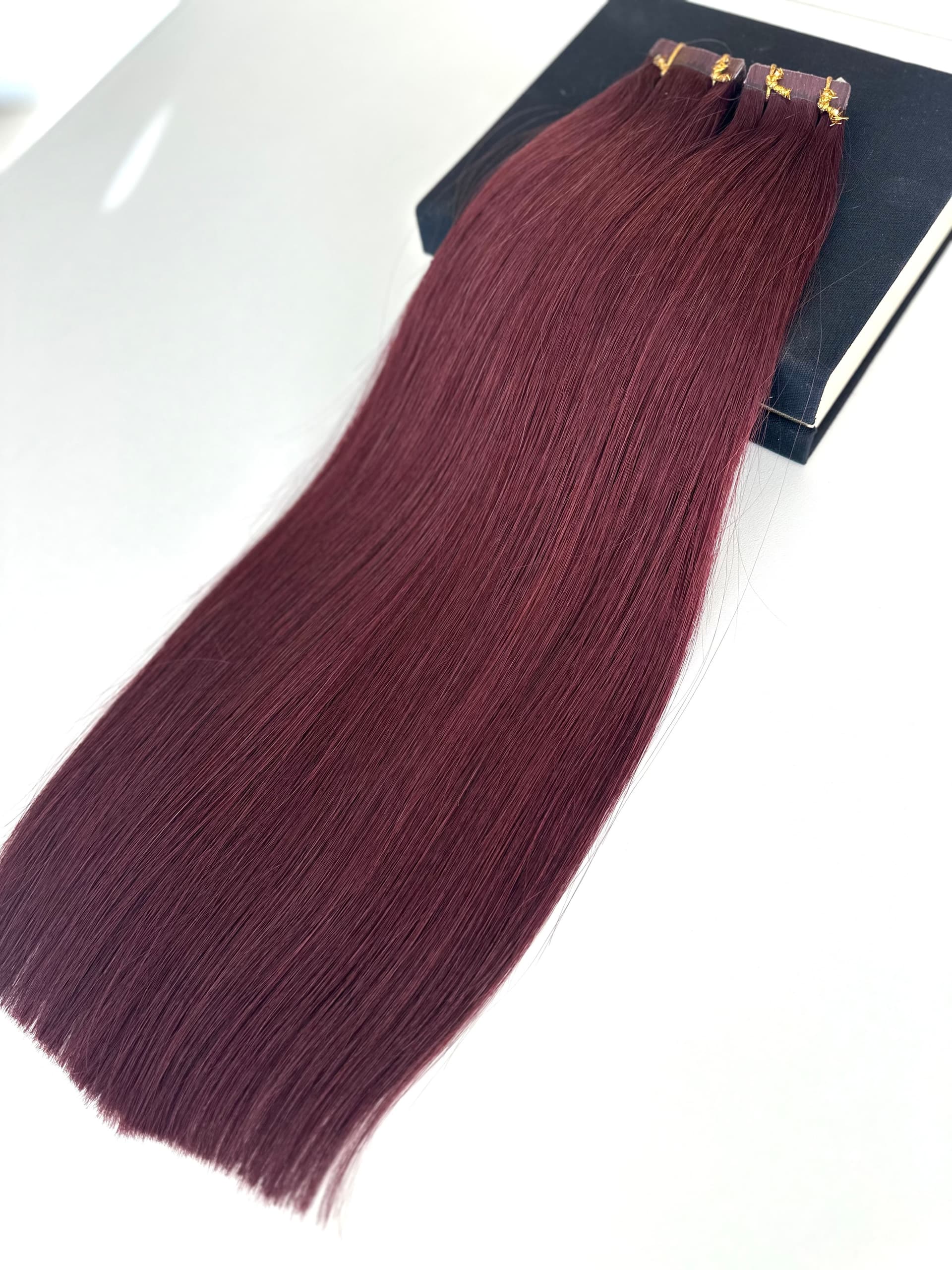 Extensii Tape-in Russian Hair DOUBLE TAPE BURGUNDY