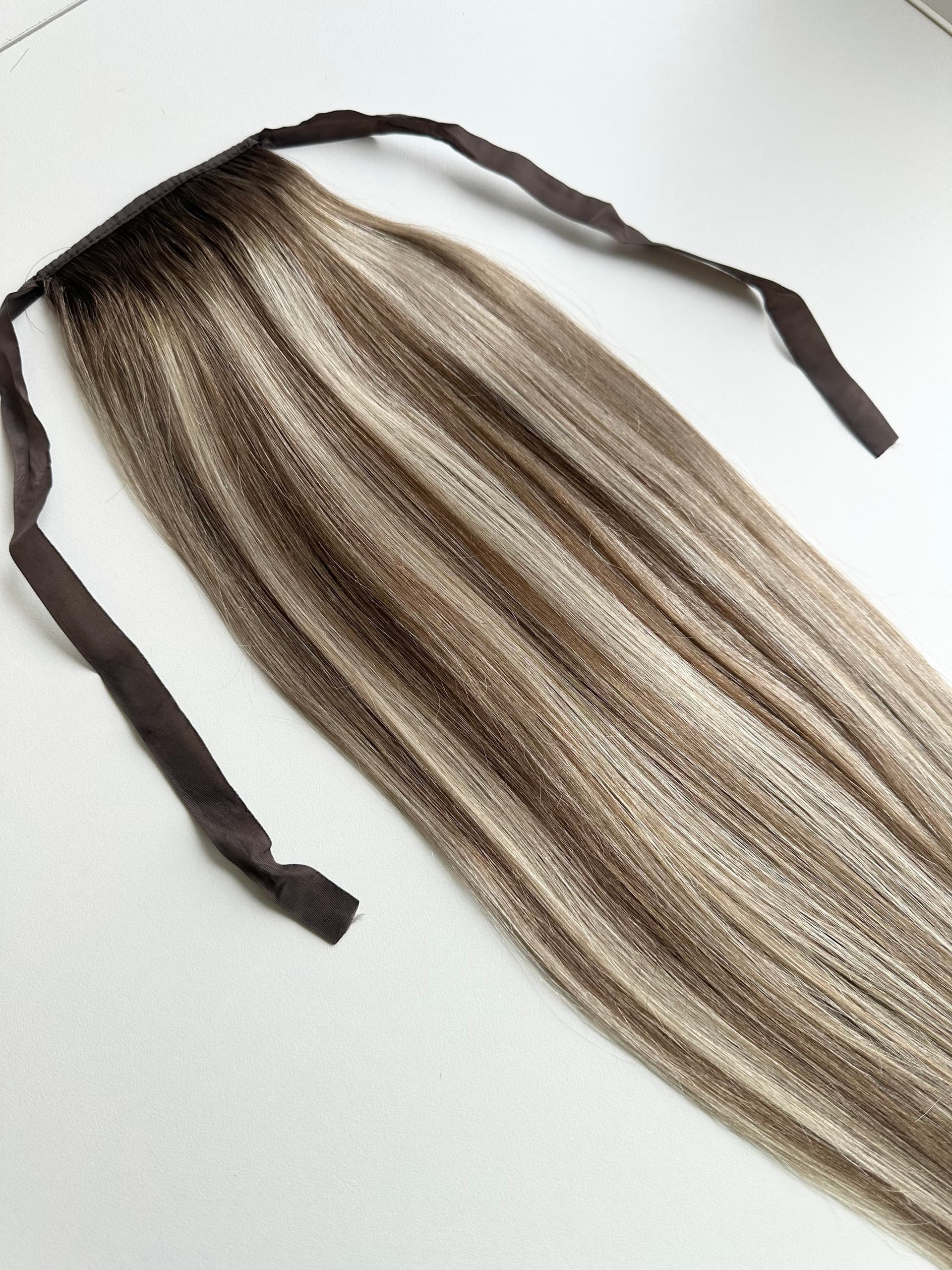 Coada de par White Platinum Balayage #8/Silver/#8