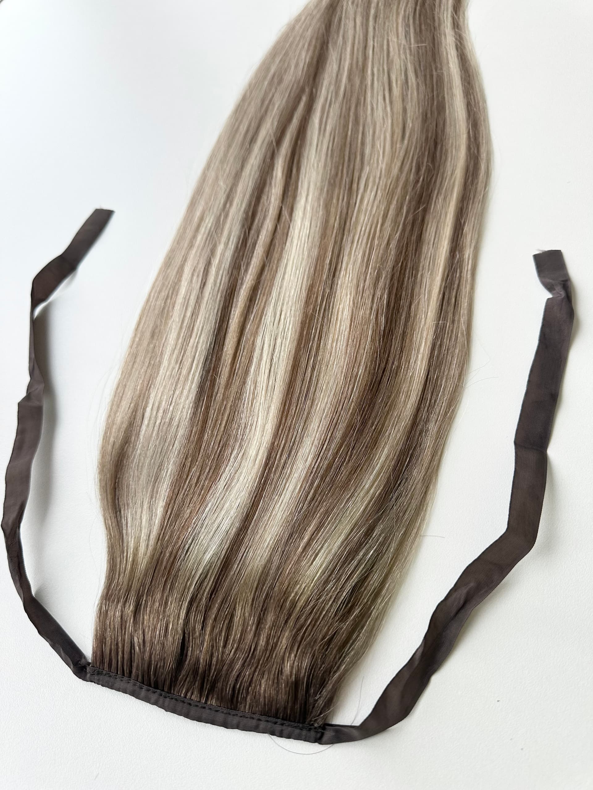 Coada de Par cu Bentita Luxe Balayage #8/ Silver /#8