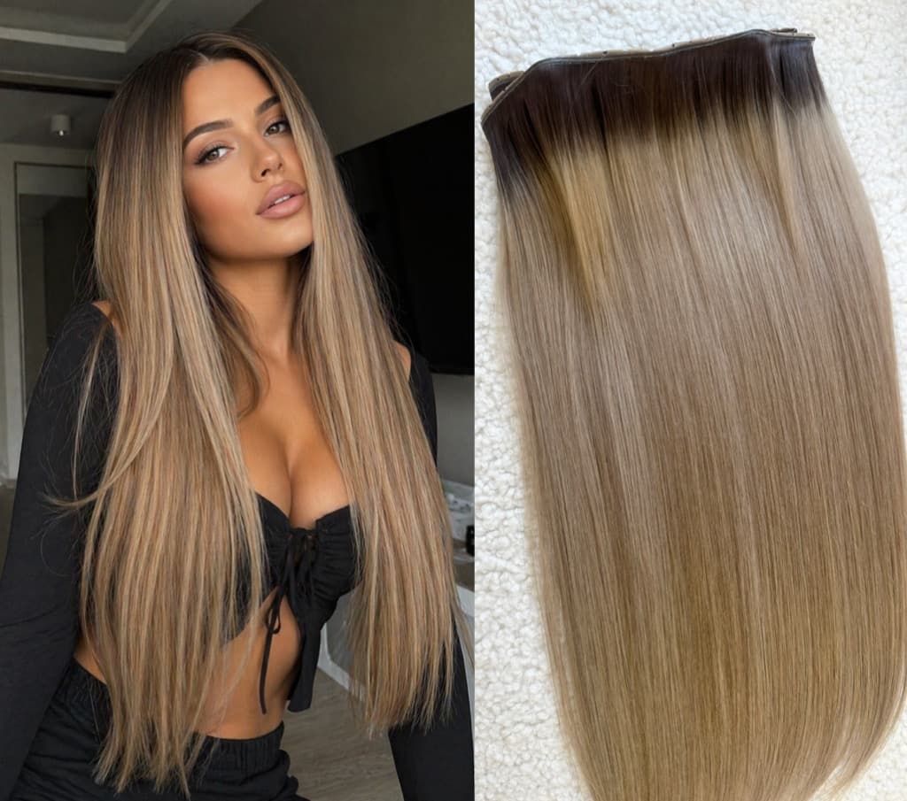 Extensii GENIUS WEFT Ombre #4/#20