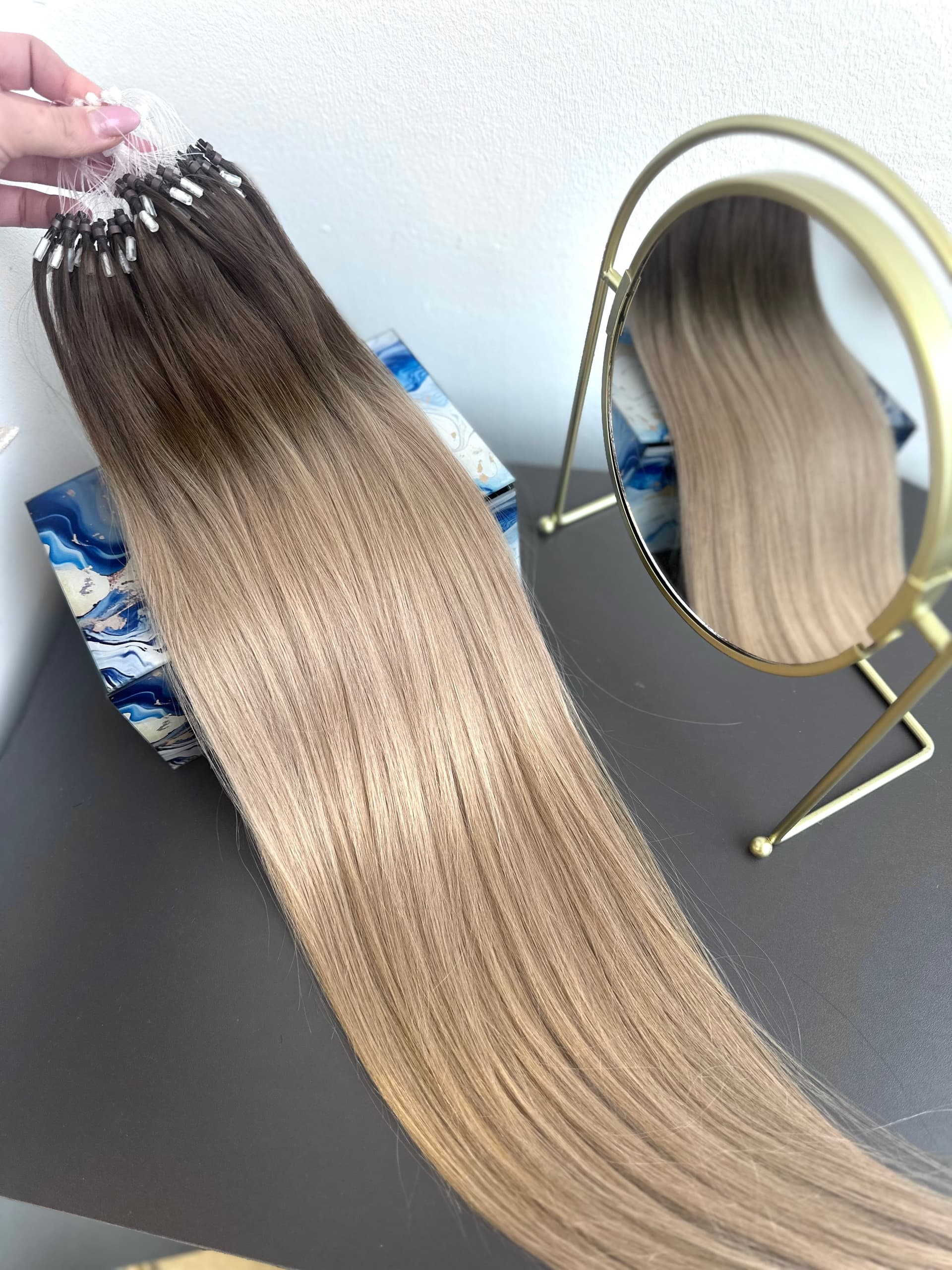 Przedłużenia Microring Luxe Ombre #4/ #20