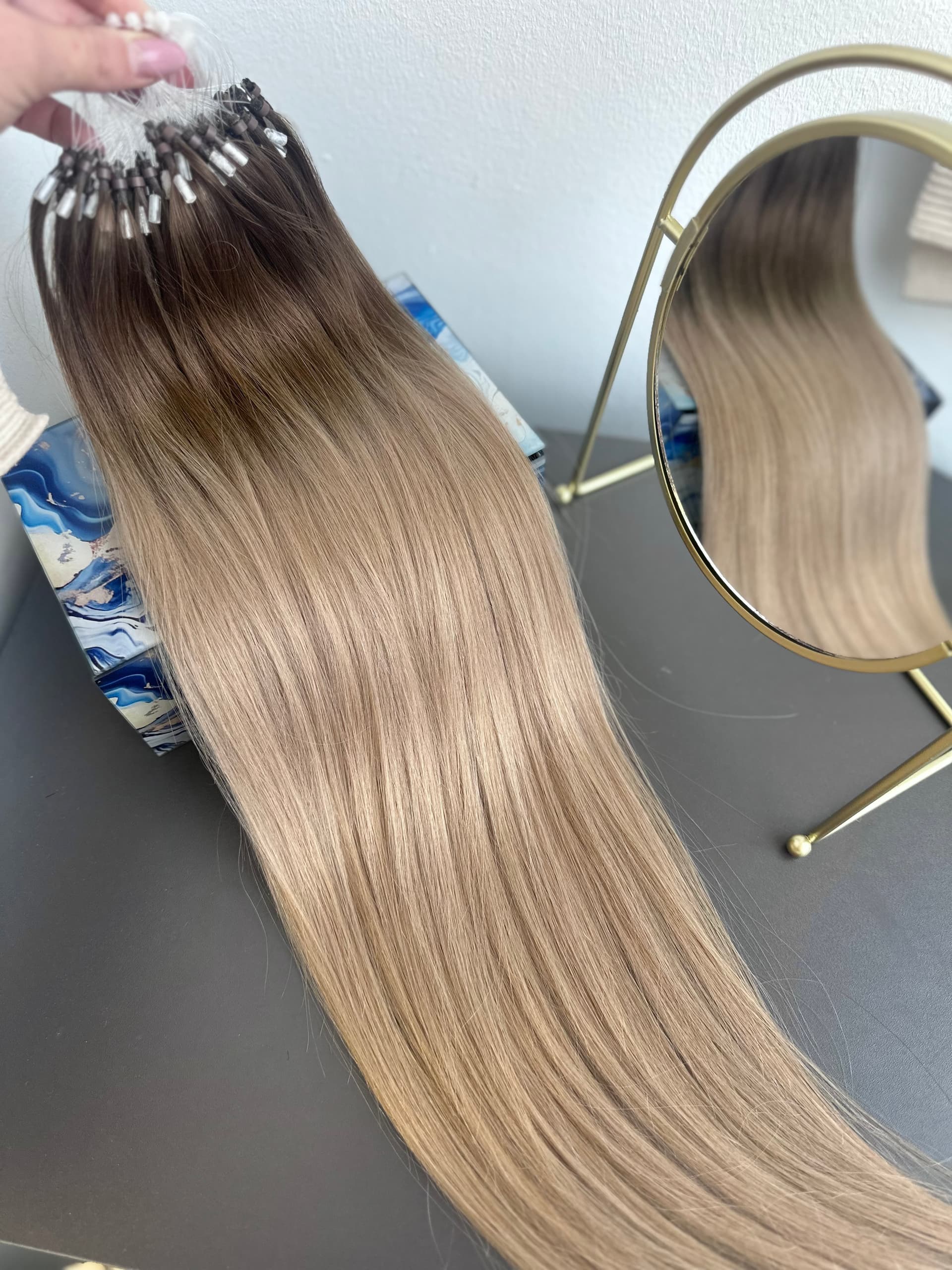 Przedłużenia Microring Luxe Ombre #4/ #20