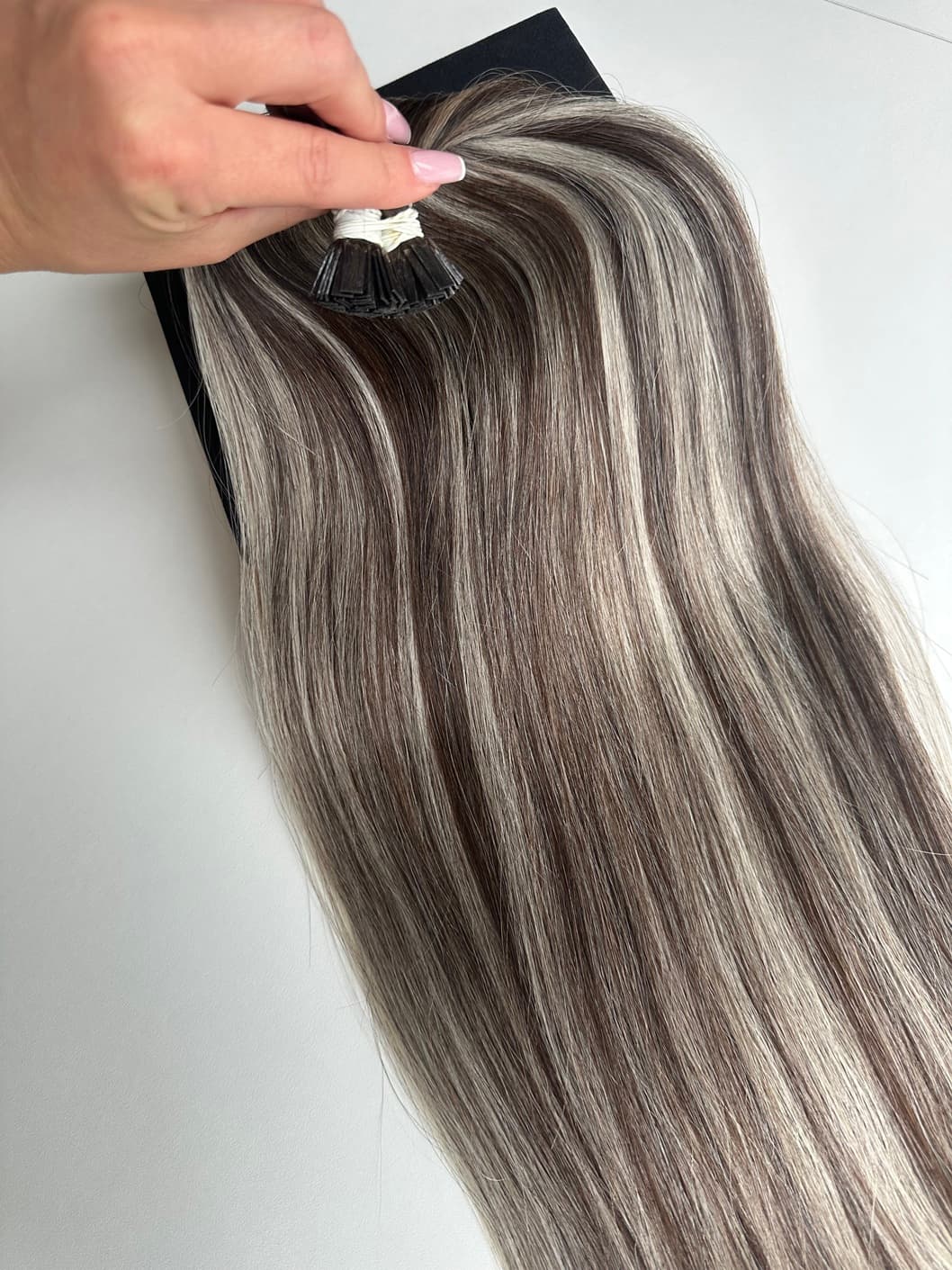 Extensioni di Cheratina Capelli Slavi Balayage #3/#12