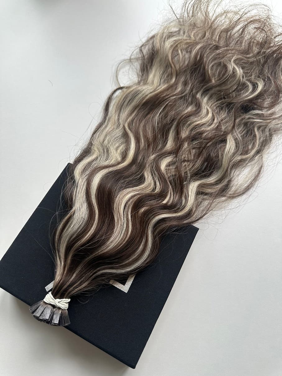 Extensioni di Cheratina Capelli Slavi Balayage #3/#12