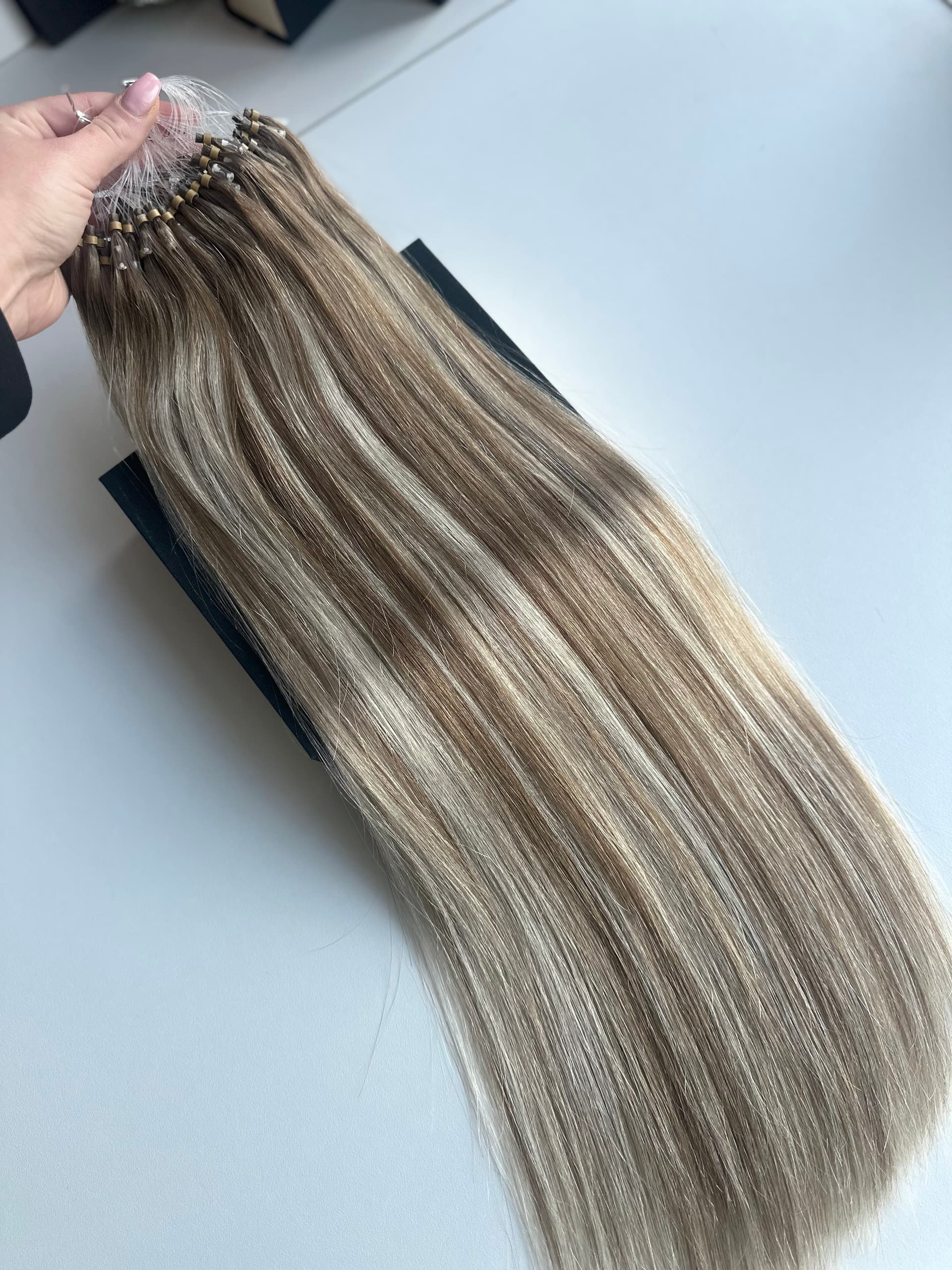 Extensii Microring Oskar Balayage #8/Silver/8