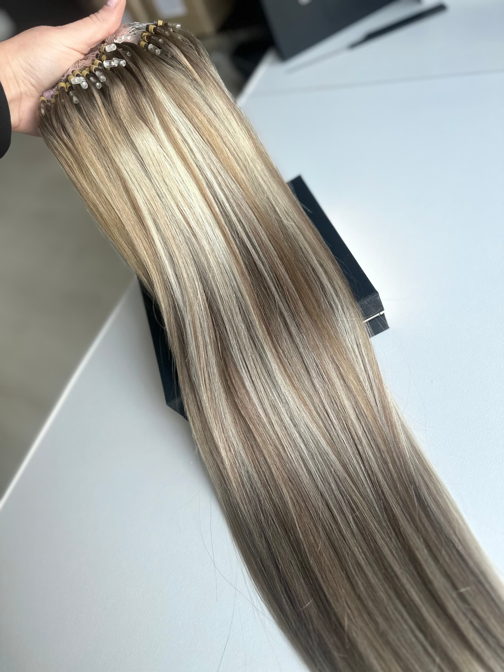Extensii Microring Oskar Balayage #8/Silver/8