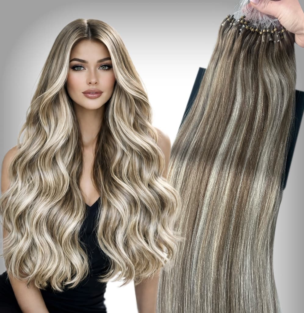 Extensii Microring Diamond Balayage #8/Silver/ #8
