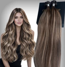 Extensiones de queratina OSKAR Balayage #4/17/4