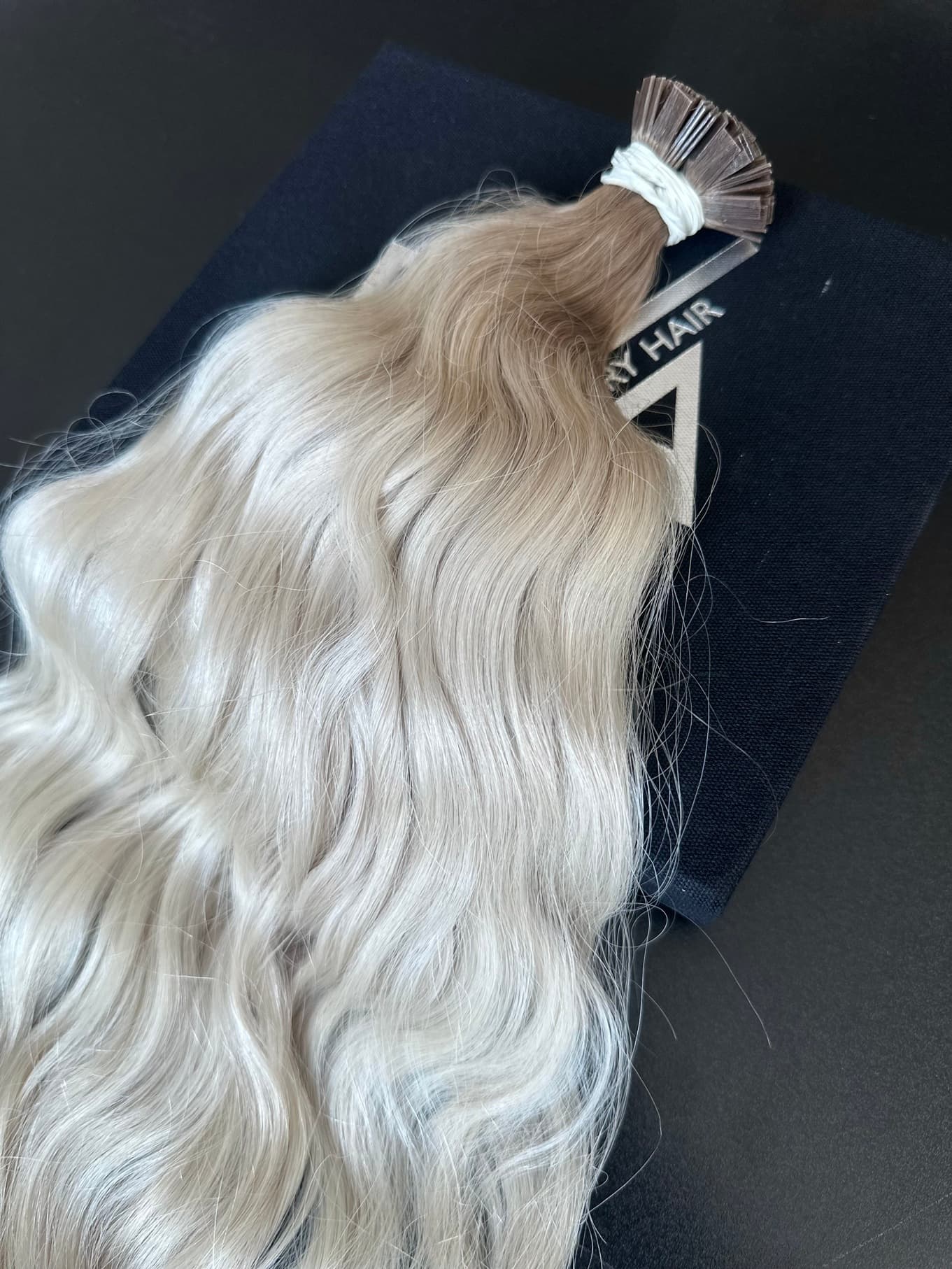 Extensje Keratynowe Russian Hair Ombre #8/Silver Falowane