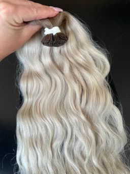 Extensje Keratynowe Russian Hair Ombre #8/Silver Falowane