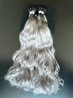 Extensii Cheratina Russian Hair Ombre #1B/Light Grey