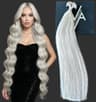 Extensii MICRO KERATINA Russian Hair Blond Grey