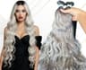 Extensii Cheratina Russian Hair Ombre #1B/Light Grey