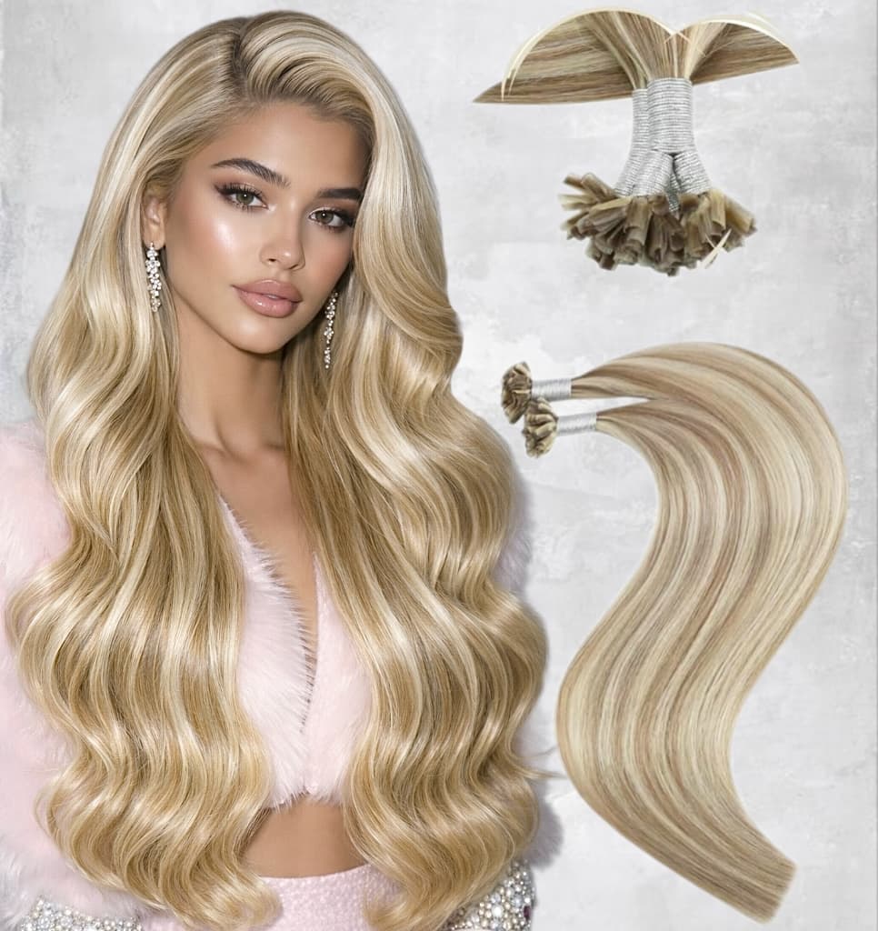 Extensii cheratina Luxe Blond Suvitat #18 #60