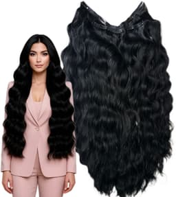Tresa Eva Hair (4D) Schwarz Gewellt #1