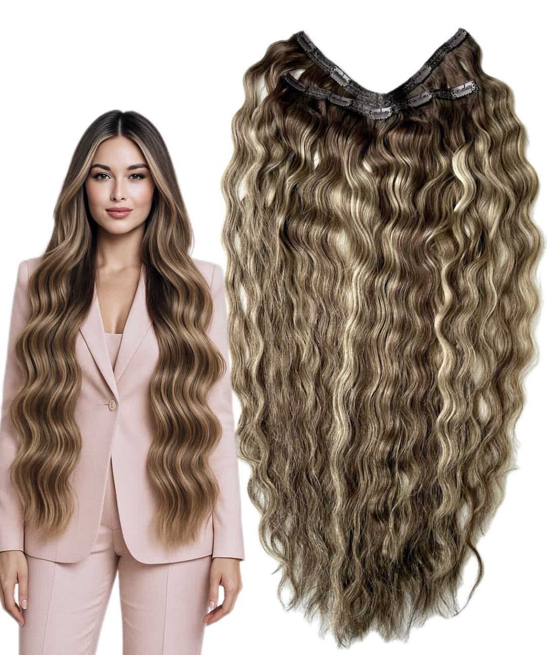 Tresa Eva Hair (4D) Balayage Ondulat #6/#24 