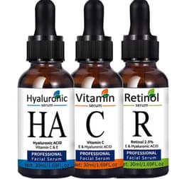 Set Seruri Profesionale pentru Îngrijirea Tenului – Hyaluronic, Vitamina C, Retinol