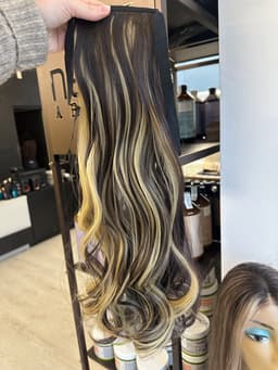 Cola de Pelo con Diademas Ondulada Balayage #8/#26