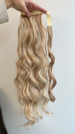 Wellige Haarverlängerung mit Klettverschluss Balayage #24/#60