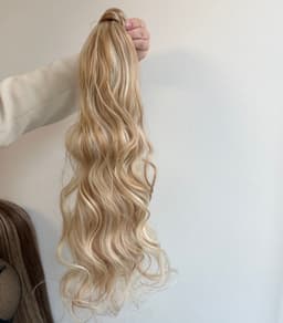 Wellige Haarverlängerung mit Klettverschluss Balayage #24/#60