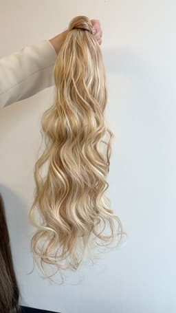 Wellige Haarverlängerung mit Klettverschluss Balayage #24/#60