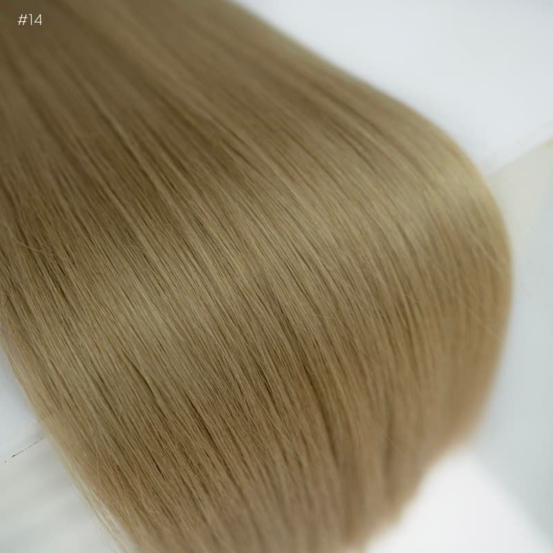 Slawische Keratin-Haarverlängerungen #12 Blond Frappe