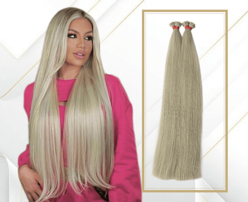 Extensioni di Cheratina Capelli Slavi #14 Biondo Beige Chiaro