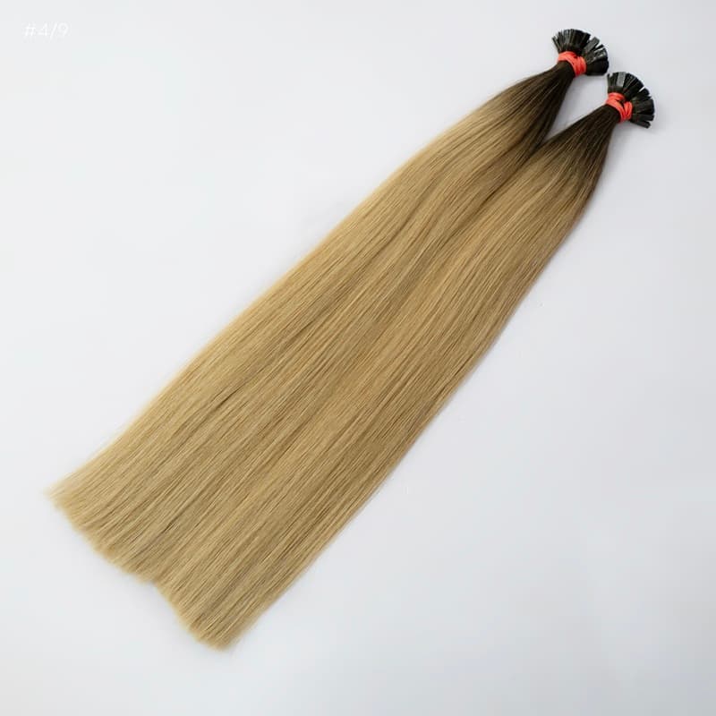 Extensions de cheveux kératine Slavic Ombre #4/ #9