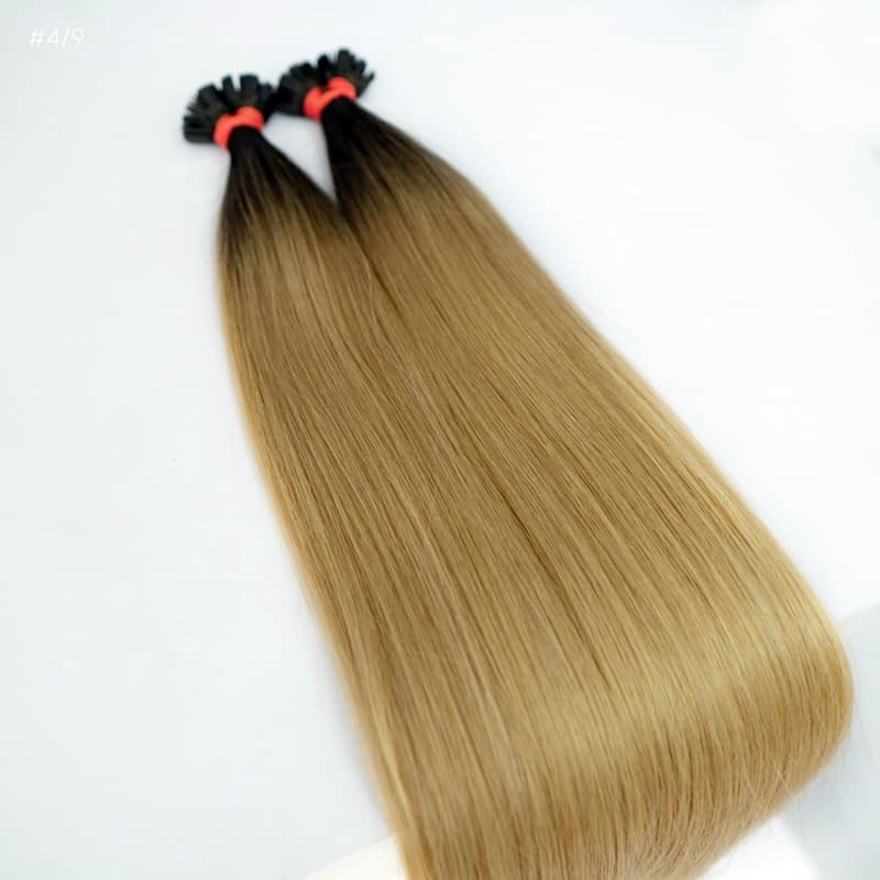 Extensions de cheveux kératine Slavic Ombre #4/ #9
