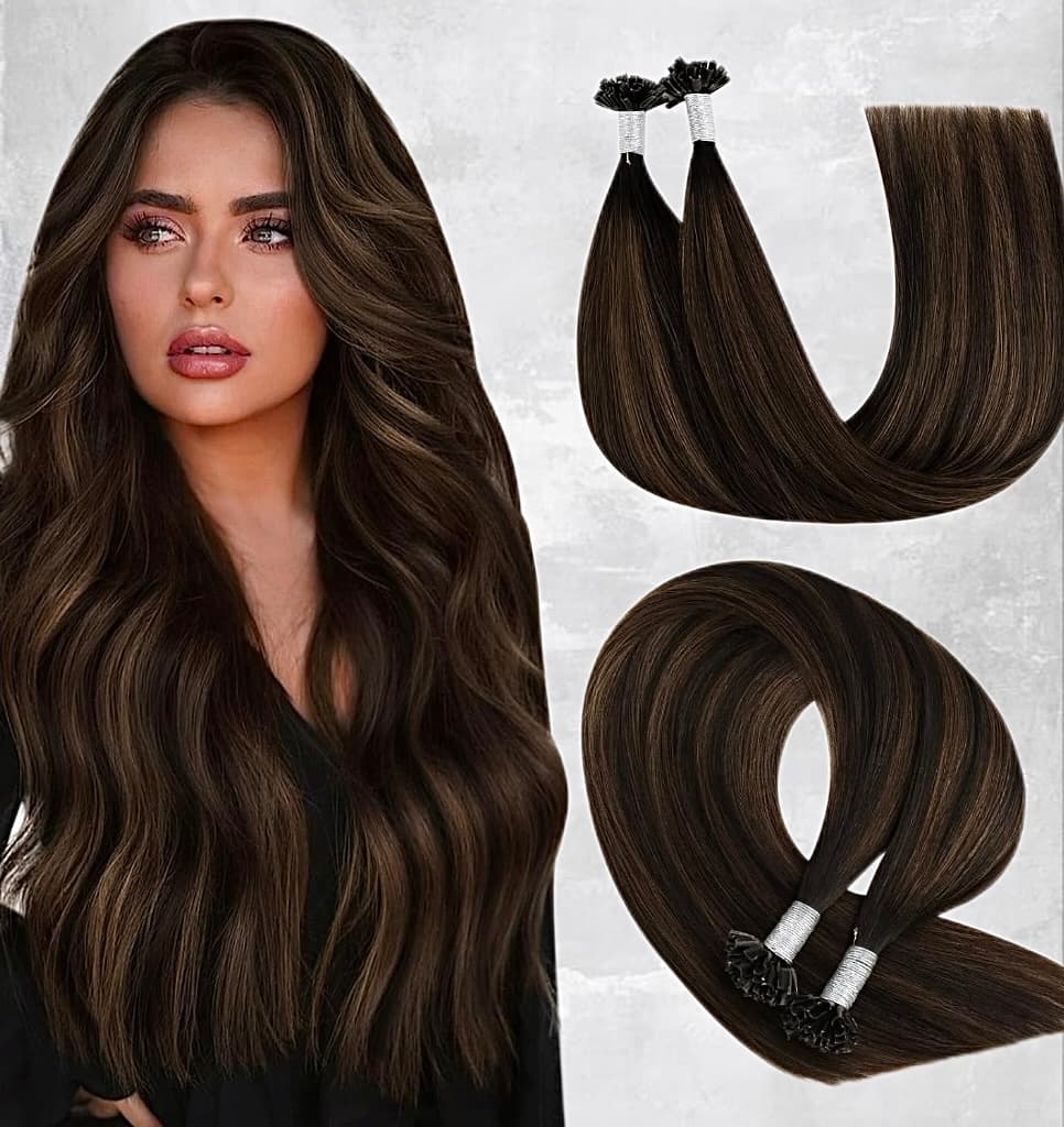 Extensiones de queratina OSKAR Balayage #1B/#6