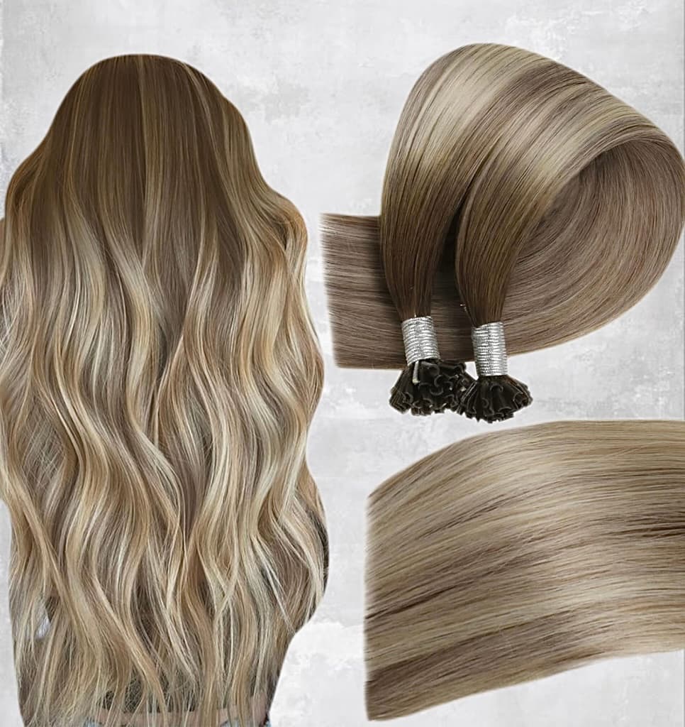 Extensii Cheratina Black Collection Balayage #9/ Light Grey