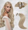 Extensii Cheratina Black Collection Balayage #19/Silver