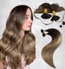Extensii Cheratina Black Collection Balayage #4/#10