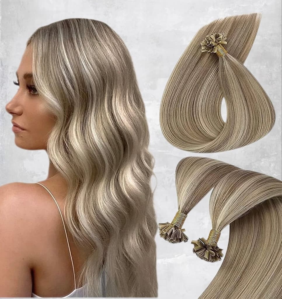 Extensii Cheratina Black Collection Balayage #9A/Silver