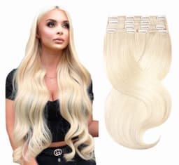 Extensii Clip-on White Platinum #60