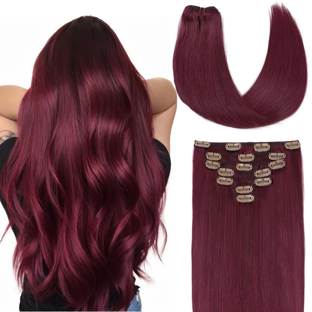 Clip-on Russian Burgundy