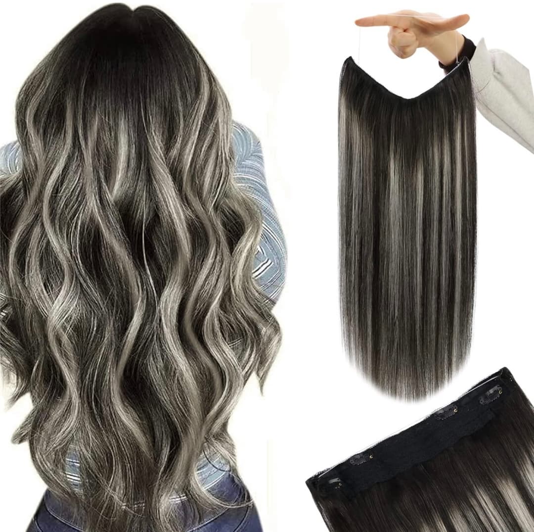 Extensii de Par Flip IN Balayage 1B Grey