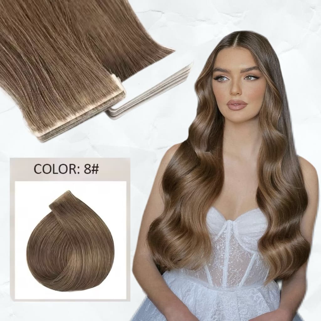 Extensii Invisible Tape #8 Blond Inchis