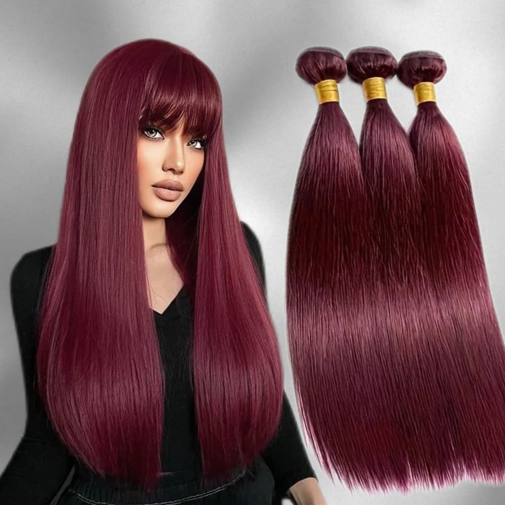 Extensii la Metru Luxe Burgundy