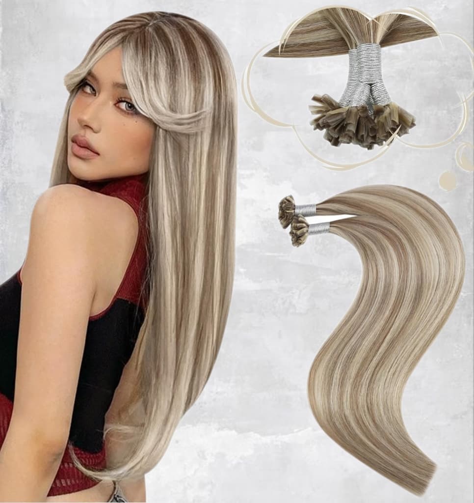 Extensii cheratina Diamond Balayage #9A/ #60