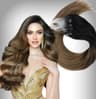 Extensii Microring Black Collection Ombre #1B/#7