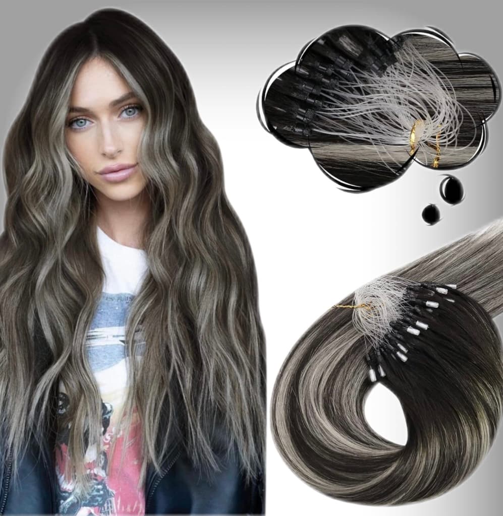 Extensiones Microring Oskar #1B/Light Grey