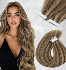 Extensiones Tape In con Mechas #4 #27