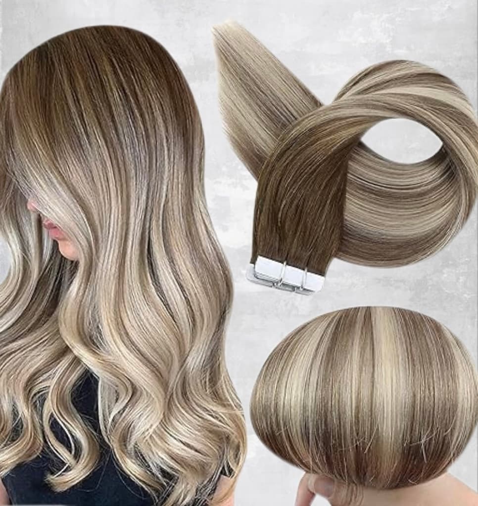 Tape-In Extensions Diamond Balayage #8D/ Silber