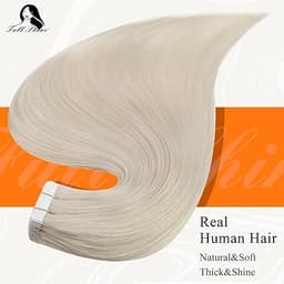 Extensii Tape In White Platinum Light Grey