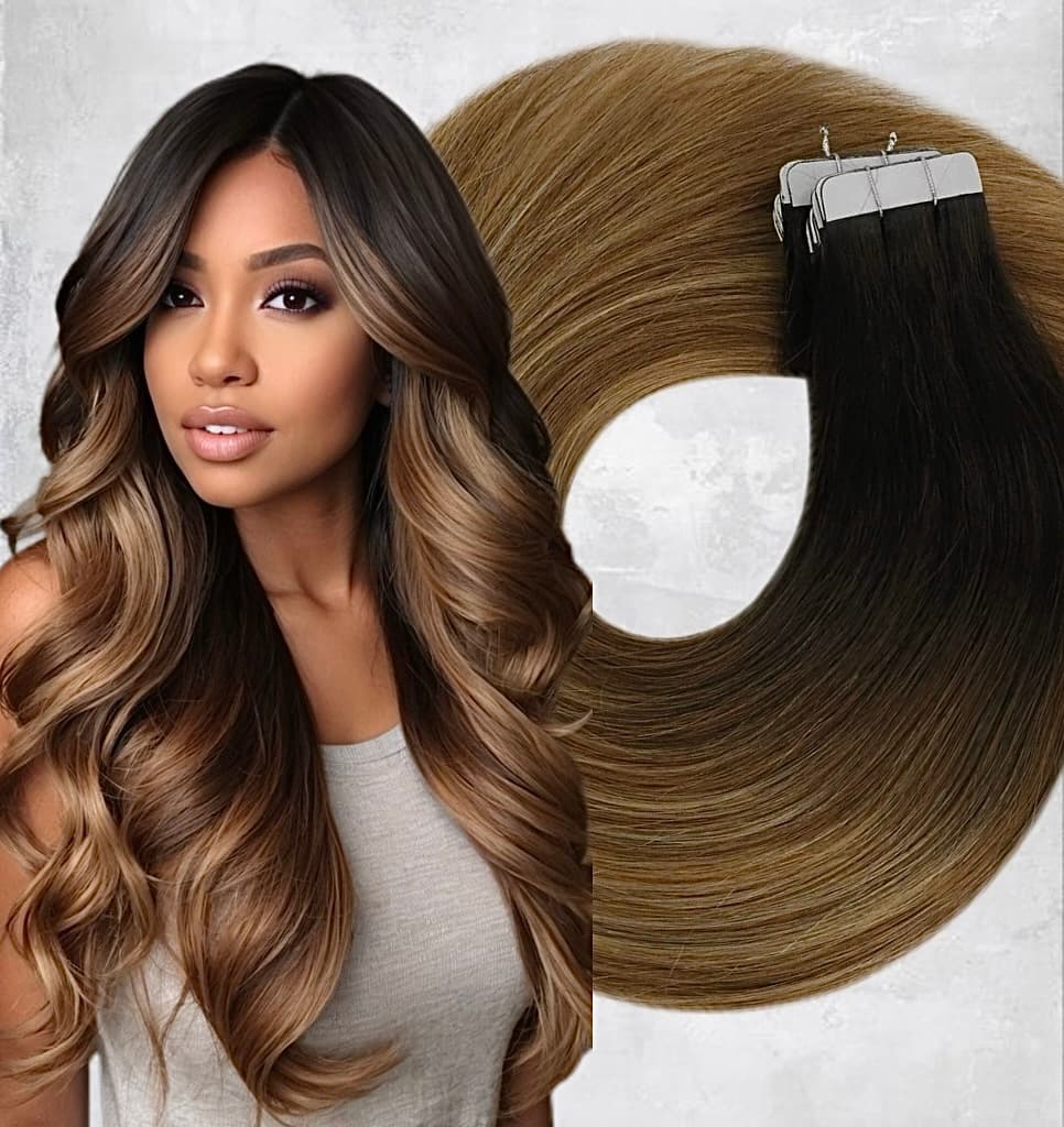 Tape In Extensions White Platinum Ombre #2 #8