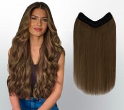 Trese de Par Natural V-Shape Luxe #7 Saten Deschis Trese de Par Natural V-Shape Luxe #7 Saten Deschis