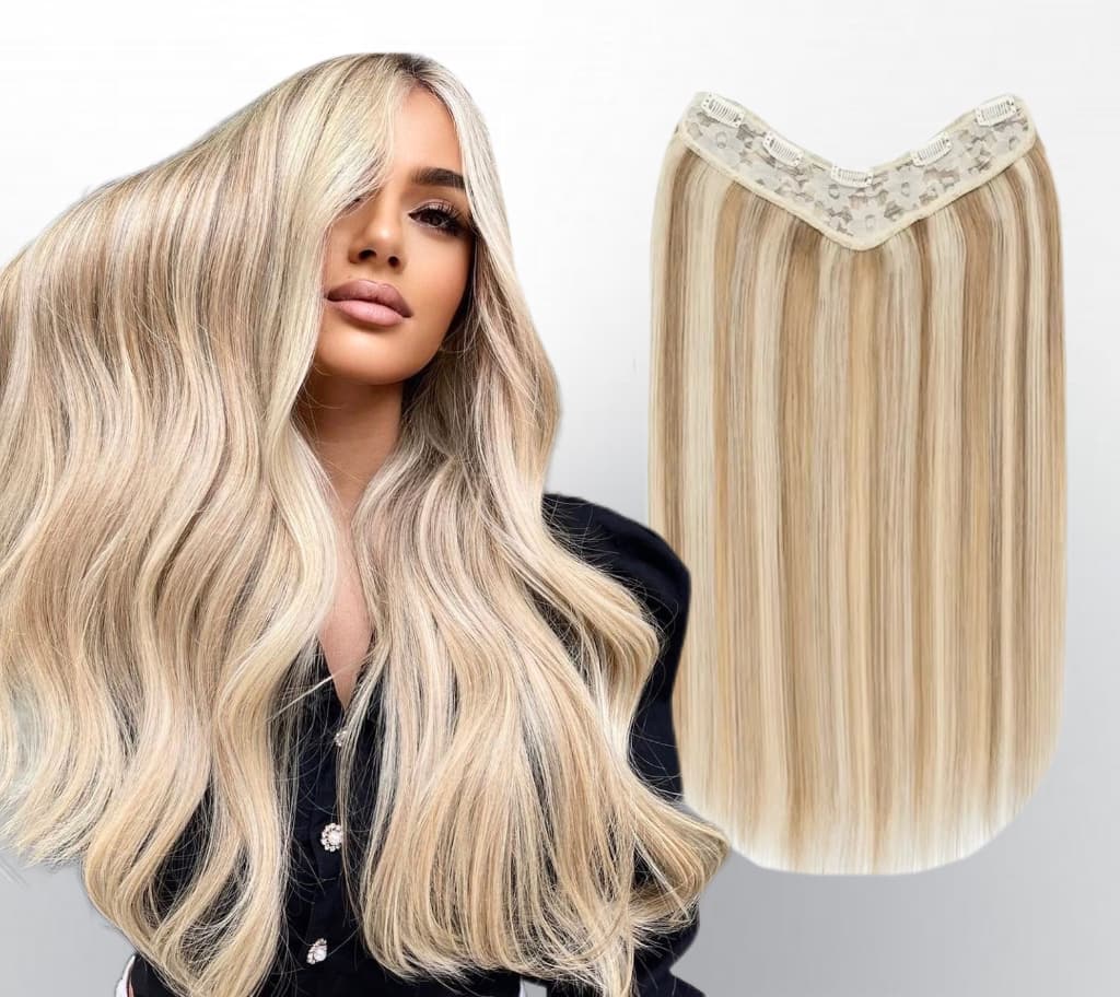 Trese de Par Natural V-Shape Diamond Balayage #18/#60